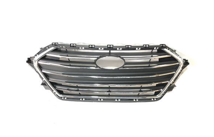 Решетка радиатора Hyundai Elantra 16-18 (AD) черн. молдинг хром., (86350F2100), (183252991) - изображение 2