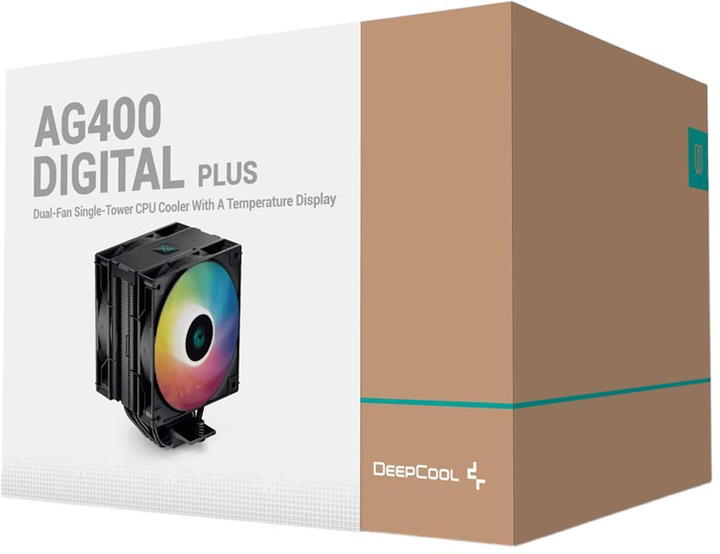 Кулер DeepCool AG400 Digital Plus Black (R-AG400-BKADMP-G-1) - зображення 8
