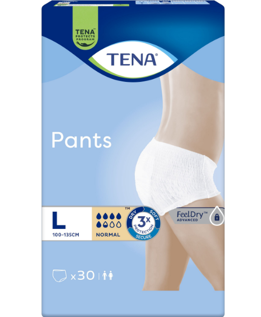 Підгузки трусики для дорослих TENA Normal Large 30 шт (7322540630336) - Фото 1 Підгузки трусики для дорослих TENA Normal Large 30 шт (7322540630336) - зображення 1