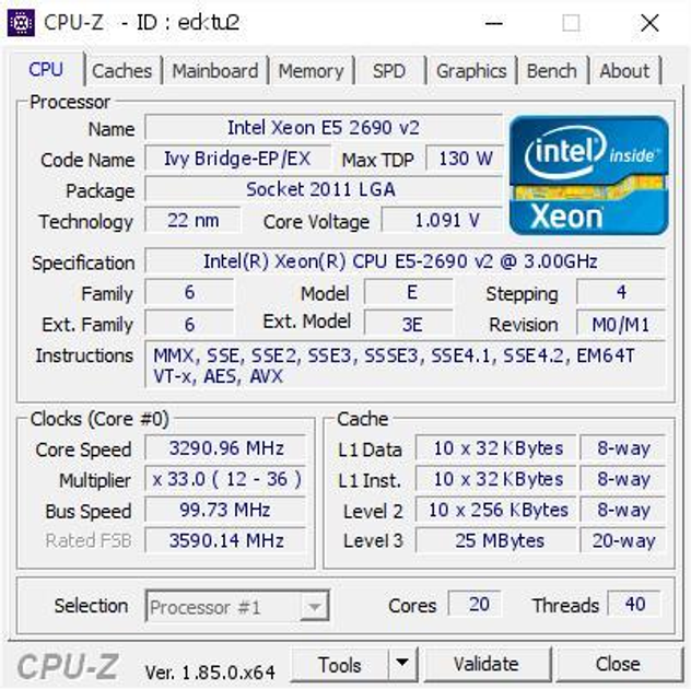 Материнская плата Taishuo X79-G LGA 2011 + процессор (б/у) Xeon E5-2690 V2 10 ядер 3,0G + RAM DDR3 64 GB + кулер (222690251) - изображение 6