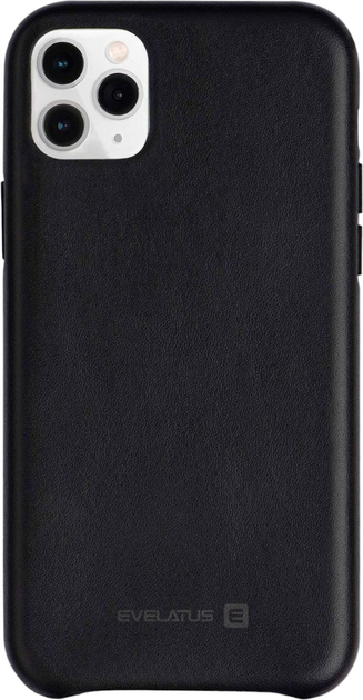 Etui plecki Evelatus Leather Case do Apple iPhone 11 Pro Black (4752192036850) - obraz 1