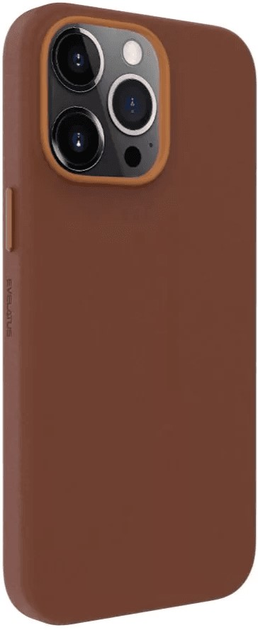 Панель Evelatus Genuine Leather case with MagSafe для Apple iPhone 13 Pro Max Brown (4752192064112) - зображення 1