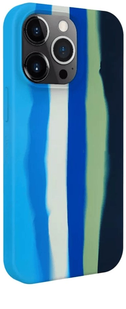 Etui plecki Evelatus Silicone Case Multi-Colored do Apple iPhone 13 Pro Max Blue (4752192063283) - obraz 1