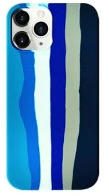 Etui plecki Evelatus Silicone case Multi-Colored do Apple iPhone 14 Pro Blue (4752192063337) - obraz 1