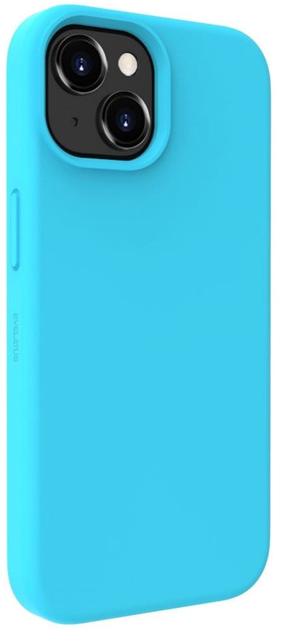 Etui plecki Evelatus Premium Magsafe Soft Touch Silicone Case do Apple iPhone 15 Cyan/Blue (4752192066628) - obraz 1