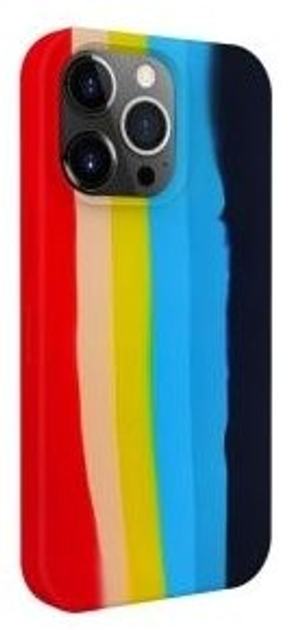 Панель Evelatus Silicone Case Multi-Colored для Apple iPhone 15 Pro Max Rainbow (4752192068523) - зображення 1