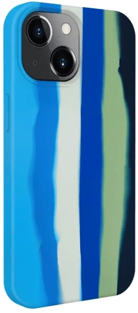 Etui plecki Evelatus Silicone Case Multi-Colored do Apple iPhone 15 Blue (4752192068387) - obraz 1