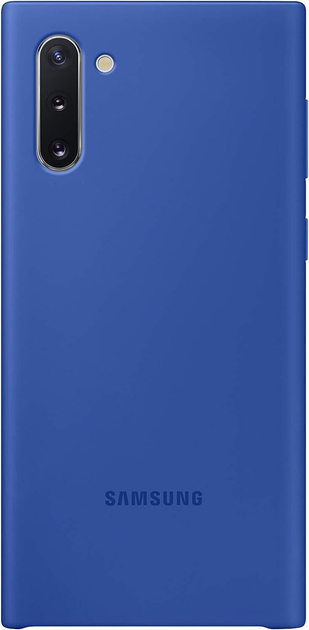 Etui plecki Samsung Silicone Cover do Galaxy Note 10 Blue (8806090029318) - obraz 1
