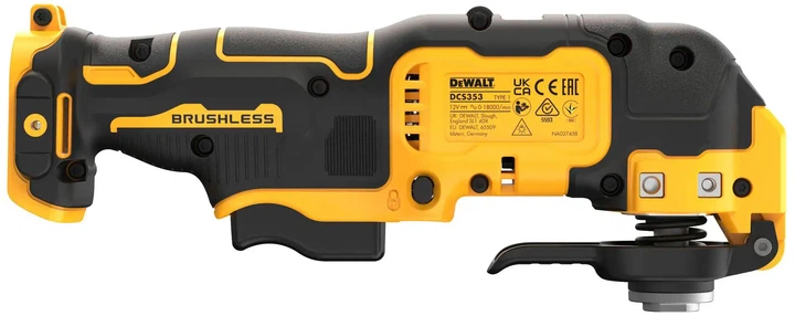 Багатофункціональний акумуляторний інструмент Реноватор DeWalt DCS353NT (5035048748428) - зображення 4