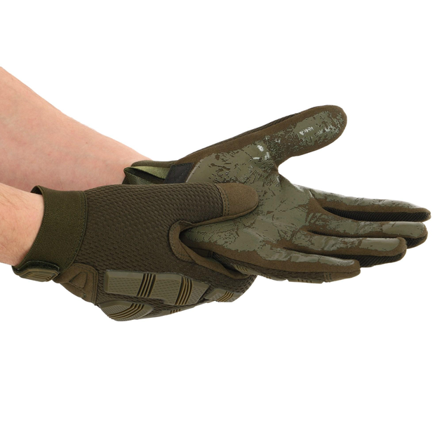 Перчатки тактические с закрытыми пальцами Military Rangers BC-8799 XL Оливковый - изображение 2