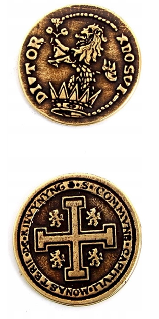 Набір металевих середньовічних монет Drawlab Entertainment 24 шт (740120937069) - зображення 1