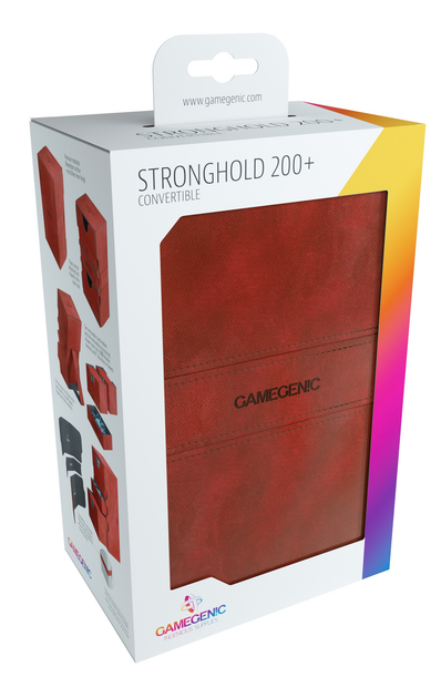 Pudełko na karty Gamegenic Stronghold 200+ Convertible Red (4251715401118) - obraz 1