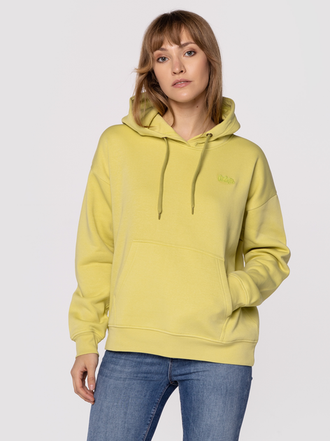 Bluza damska z kapturem kangurka Lee Cooper Eveline-4524 M Żółta (5904347394127) - obraz 1