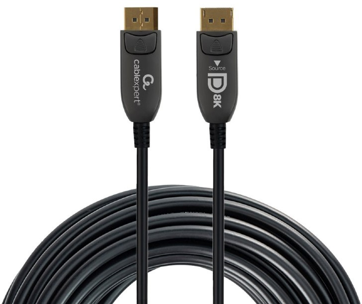 Kabel Gembird DisplayPort - DisplayPort M/M 5 m Black (CC-DP8K-AOC-5M) - obraz 1