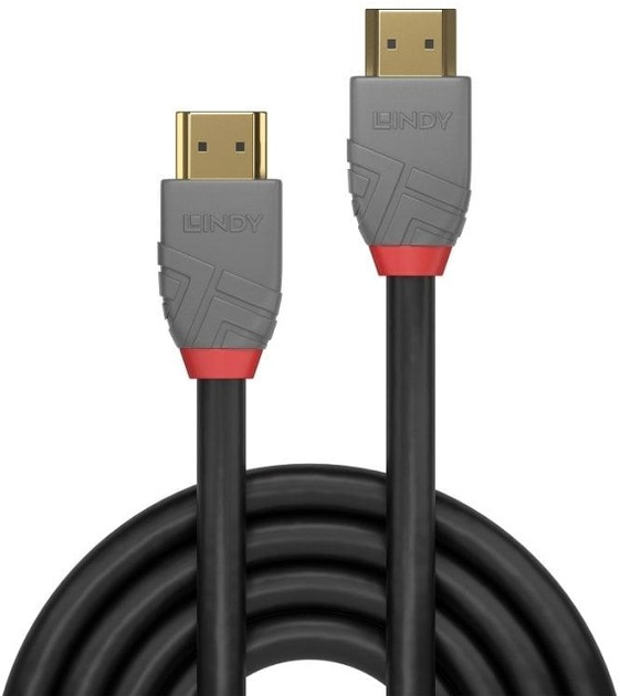 Kabel Lindy HDMI - HDMI M/M 3 m Gray (4002888369541) - obraz 1