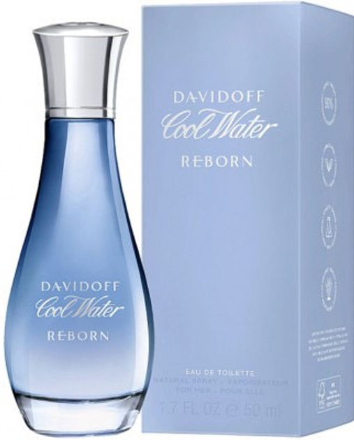 Woda toaletowa damska Davidoff Cool Water Woman Reborn 50 ml (3616302038404) - obraz 1