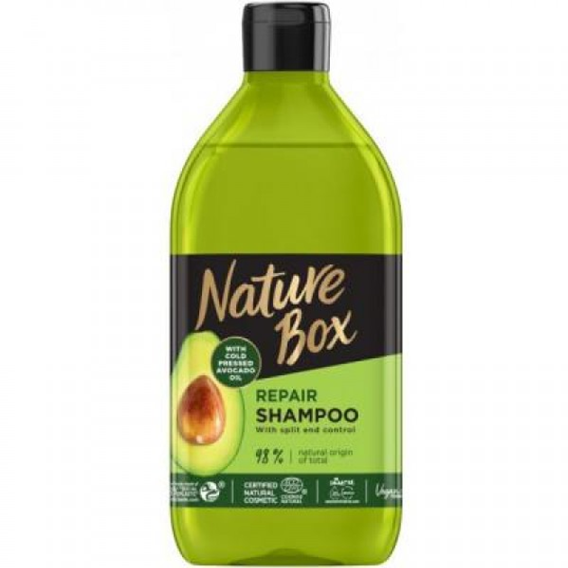 Шампунь Nature Box для відновлення волосся з маслом авокадо 385 мл ...