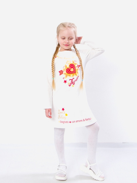 Акція на Дитяча сукня для дівчинки Носи своє 6004-023-33-1 110 см Молочна (p-7504-98601) від Rozetka