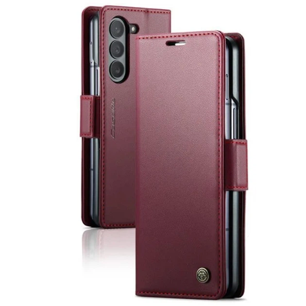 Чехол книжка CaseMe Leather Magnet Case для Samsung Galaxy Fold5 burgundy - Фото 1 Чехол книжка CaseMe Leather Magnet Case для Samsung Galaxy Fold5 burgundy - изображение 1