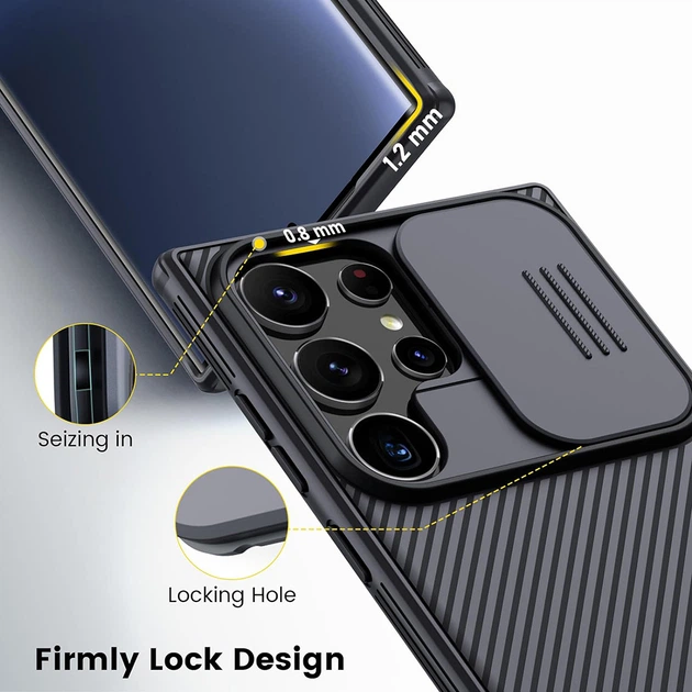 Чехол - накладка Nillkin Cam Shield Pro для Samsung Galaxy S24 Ultra black - изображение 2