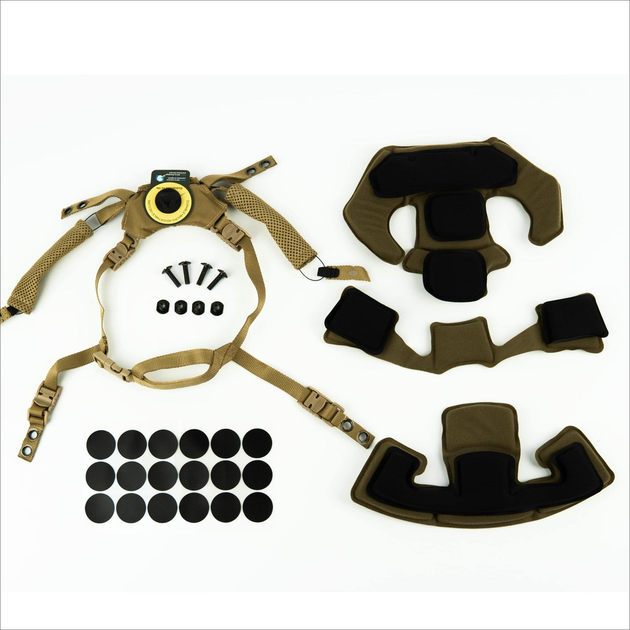 Комплект: Подвесная система и подушки Team Wendy + запчасти для защитного шлема (Койот) - изображение 2