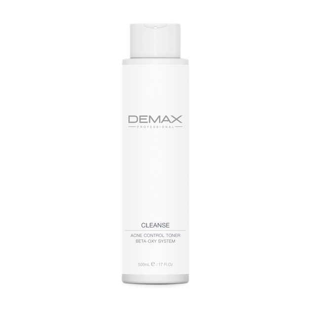 Тонік Demax Cleanse acne control toner для жирної та комбінованої шкіри 500 мл - Фото 1 Тонік Demax Cleanse acne control toner для жирної та комбінованої шкіри 500 мл - зображення 1