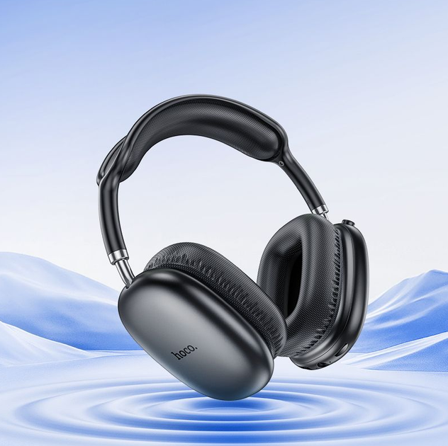 Бездротові повнорозмірні навушники Bluetooth Hoco W35 Air Чорний - Фото 5 Бездротові повнорозмірні навушники Bluetooth Hoco W35 Air Чорний - зображення 5