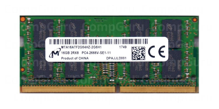 Оперативная память для ноутбука Micron DDR4 16GB 2666MHz SO-DIMM 2Rx8 ...