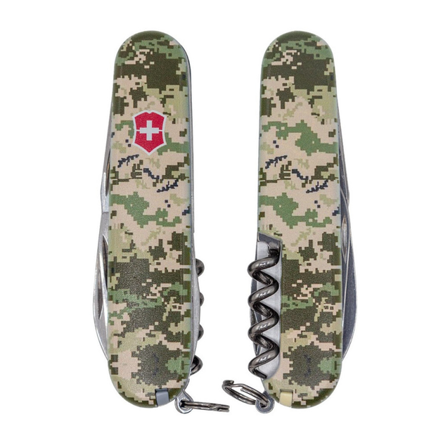 Ніж Victorinox Spartan Army 91 мм Піксель + Лого (1.3603.3_W3941p) - зображення 1