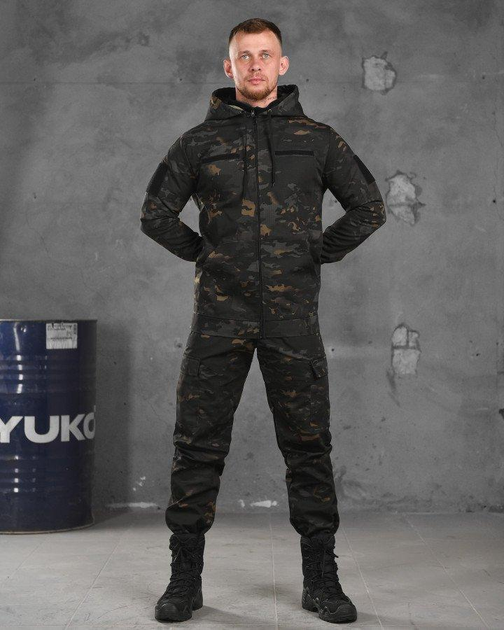 Тактичний літній костюм 3в1 штани+убакс+куртка 3XL чорний мультикам (87107) - зображення 2