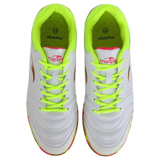 Обувь для футзала мужская Maraton 230439-1 размер 44 White-Neon Green - Фото 6 Обувь для футзала мужская Maraton 230439-1 размер 44 White-Neon Green - изображение 6