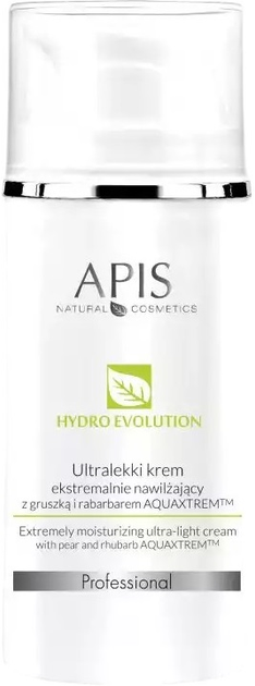 Krem do twarzy Apis Hydro Evolution Moisturizing Ultra-Light ultralekki nawilżający z gruszką i rabarbarem 100 ml (5901810001421) - obraz 1