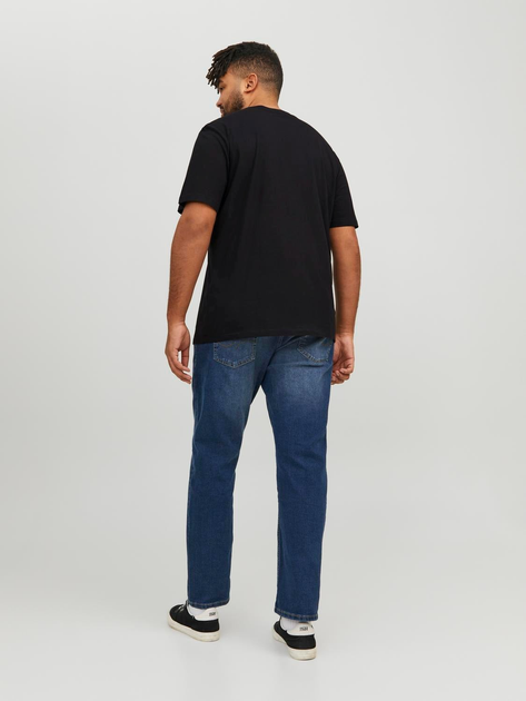 Футболка хлопковая мужская Jack & Jones 12236899 4XL Черная ...