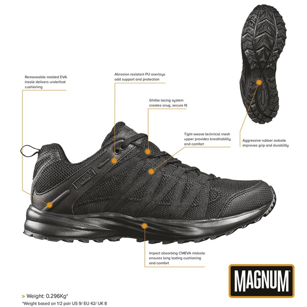 Тактичні Кросівки Magnum Storm Trail Lite Black 43 - изображение 2