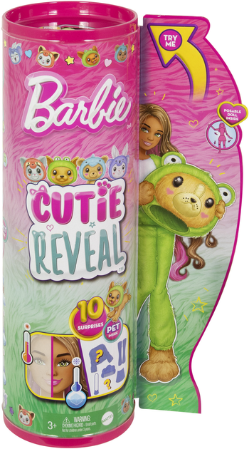 Lalka Barbie Cutie Reveal Świetne połączenie Szczeniak w kostiumie żaby (194735178742) - obraz 1