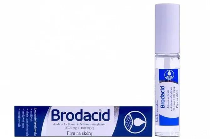 Жидкость для удаления бородавок, Бродацид с салицилом, Brodacid Acidum salicylum, 8 г - изображение 1
