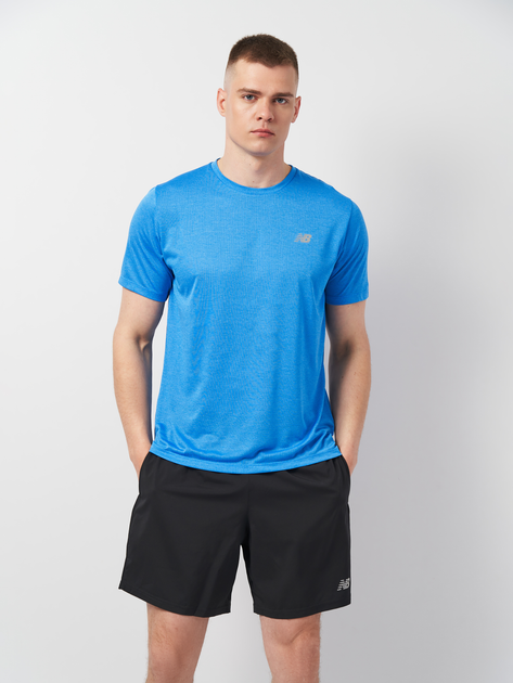 Футболка длинная мужская New Balance Prfm MT41253BIA 2XL Голубая ...