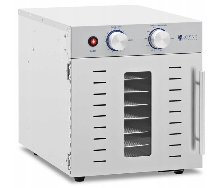 Сушилка для пищевых продуктов дегидратор Royal Catering RCDA-800/23S 800 Вт 8 поддонов - изображение 1