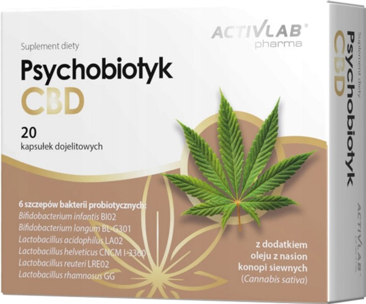 Probiotyk Activlab Pharma CBD 20 caps (5903260904383) - obraz 1