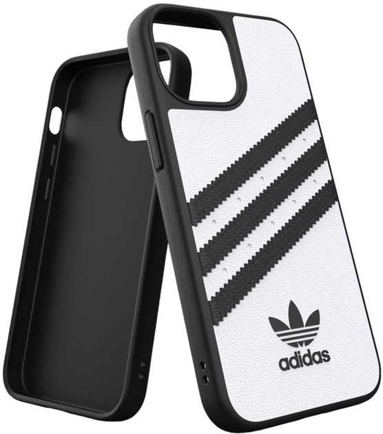 Панель Adidas OR для Apple iPhone 13 mini White/Black (8718846095402) - зображення 1