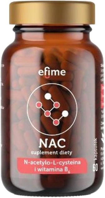 Kompleks aminokwasów Ekamedica Efime NAC 60 caps (5902709522096) - obraz 1