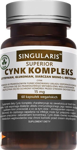 Cynk Singularis Superior 60 caps (5907796631119) - obraz 1