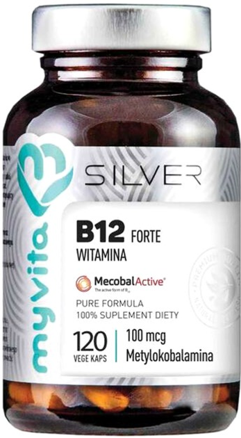 Вітамін B12 Proness MyVita Silver Forte 120 капсул (5903021590305) - зображення 1