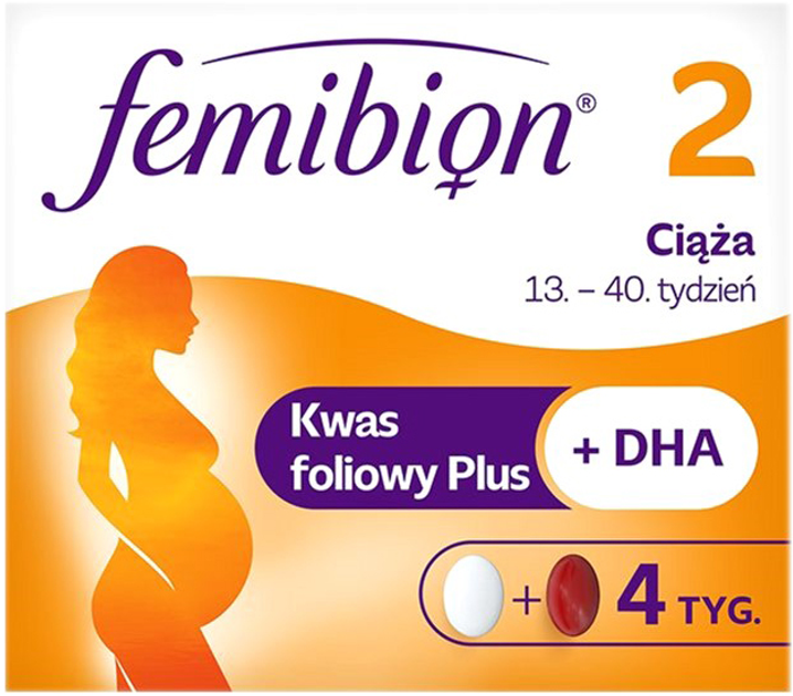 Kompleks witamin i minerałów Procter & Gamble Femibion 2 Pregnancy 28 tabs + 28 caps (5907589874693) - obraz 1