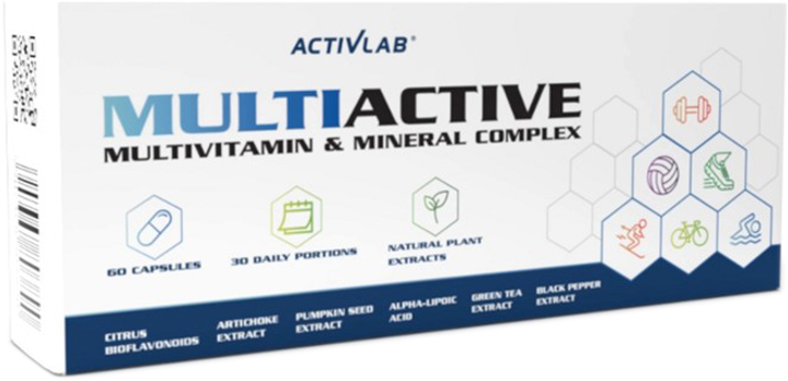 Kompleks witamin i minerałów Activlab Multiactive 60 caps (5907368803890) - obraz 1