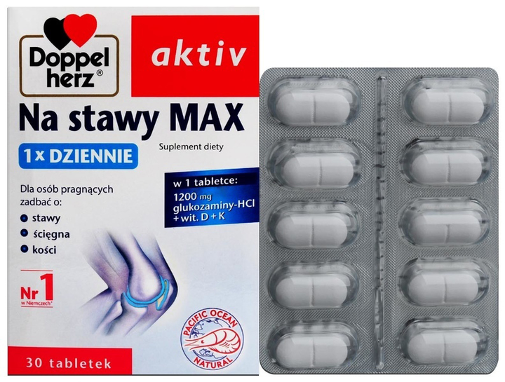Вітамінний комплекс Queisser Pharma Doppel Herz Aсtiv For Joints Max 30 таблеток (4009932573558) - зображення 1
