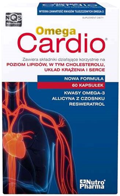 Kwasy tłuszczowe Nutropharma Omega Cardio + Garlic 60 caps (5907513003236) - obraz 1
