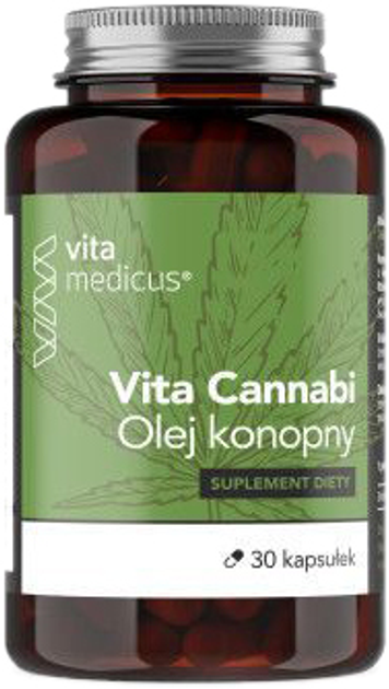 Kwasy tłuszczowe VitaMedicus Vita Cannabi Hemp Oil 30 caps (5905279312234) - obraz 1