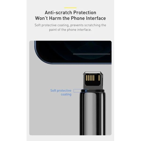 Кабель Baseus Tungsten Gold Fast Charging Data Cable USB to Lightning 2.4A 2м (CALWJ-A01) Black - Фото 11 Кабель Baseus Tungsten Gold Fast Charging Data Cable USB to Lightning 2.4A 2м (CALWJ-A01) Black - изображение 11