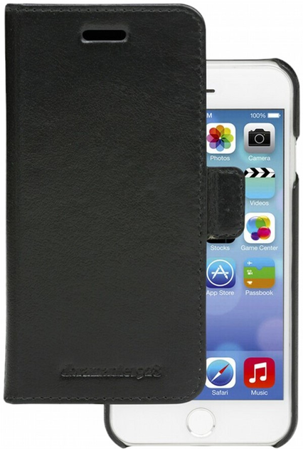 Чохол-книжка Dbramante1928 Lynge для Apple iPhone 6/6s/7/8/SE Black (5711428010872) - зображення 3